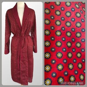 Vintage Men’s Robe Vintage Smoking Jacket 1960s 1970s size 36